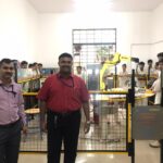 Visit to GTTC by Dr. H B K and Prof. A A D, for study of Fanuc Robotic Work Cell.. . For Precision Manufacturing COE